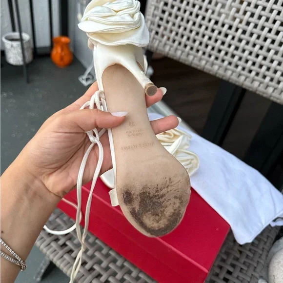 MAGDA BUTRYM
Off-White Double Flower Heeled Sandals - Picture 7 of 17